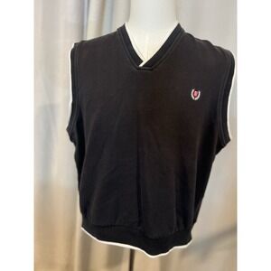 Chaps Ralph Lauren Vintage Men's Vest Medium‎ Black And White Trim